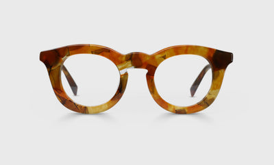 Profuse Color 77 - Orange Pattern Front and Temples