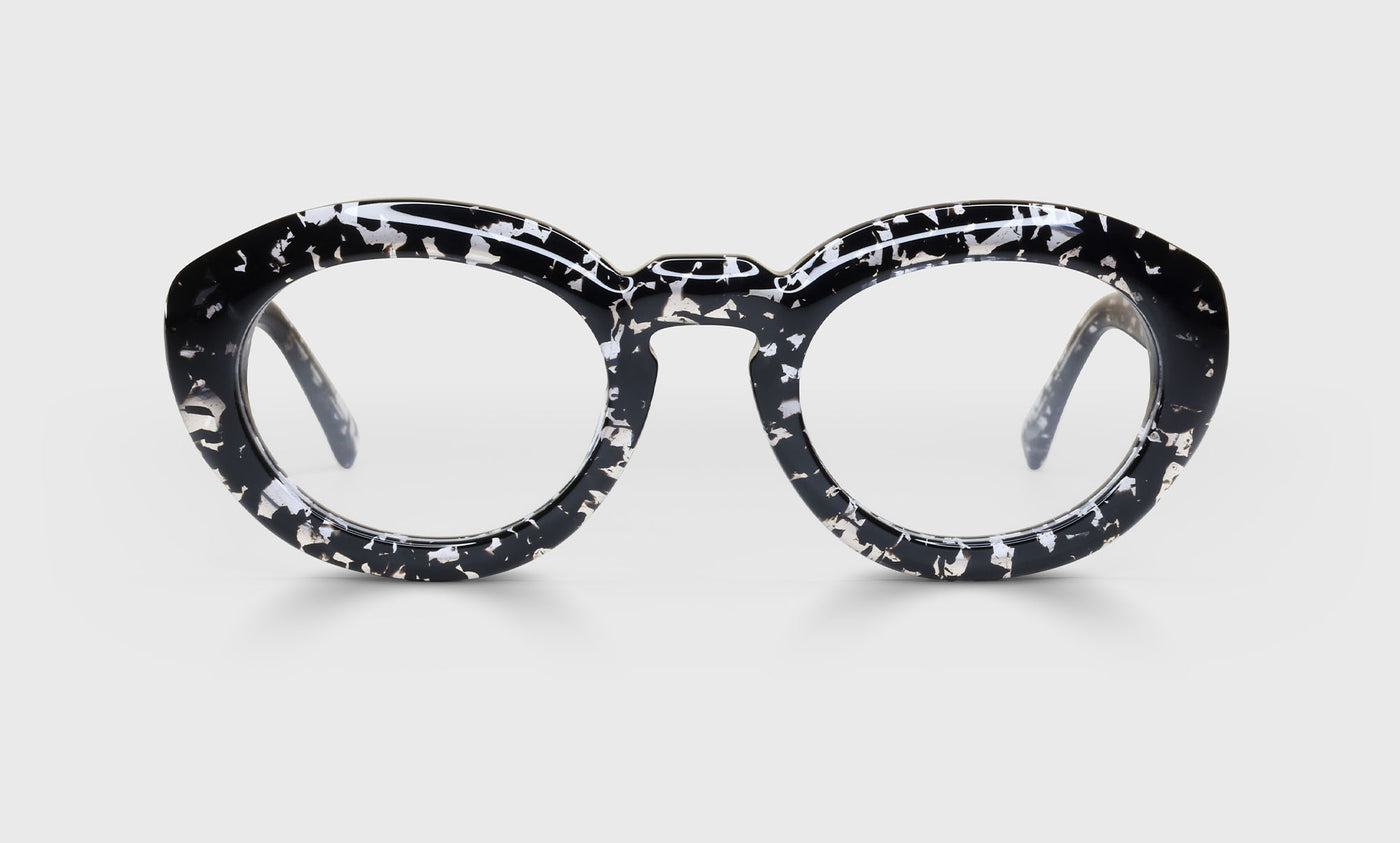 Abundant Color 01 - Black & Crystal Chop Front and Temples