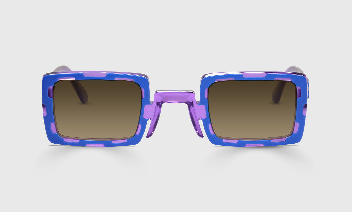 15-pb | eyebobs Hi Art, Wide, Rectangle, bifocal reader sunglasses, polarized brown sunglasses