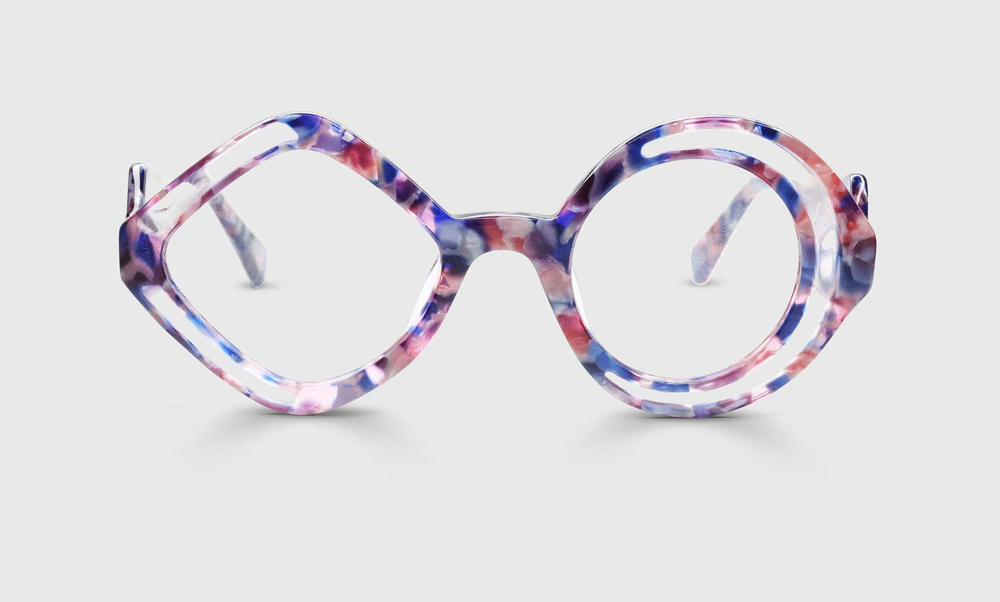 45 | eyebobs Eh-Symmerical, Geometric, Wide, reader, blue light, prescription glasses, front image