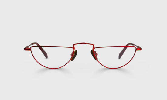 01 - Matte Red Metal Front with Matte Red Temples
