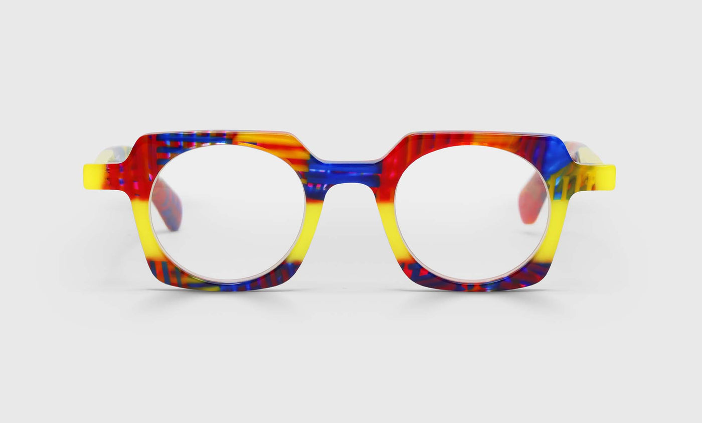 Chutzpah'd Wide Color 01 - Red and Yellow Multi-Color Front and Temples