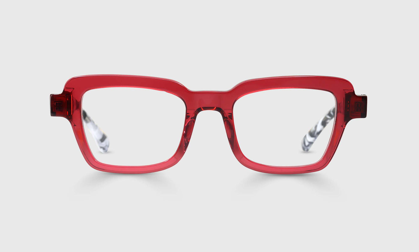 Large and In Charge Color 45 - Magenta Crystal Front and Black-White Spotted Temples