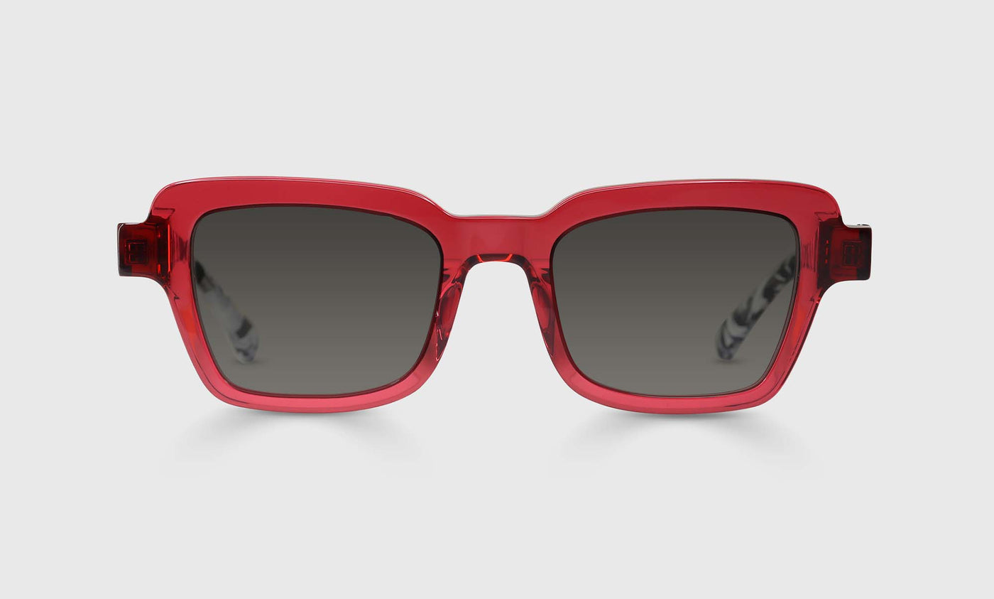 Large and In Charge Color 45 - Magenta Crystal Front and Black-White Spotted Temples
