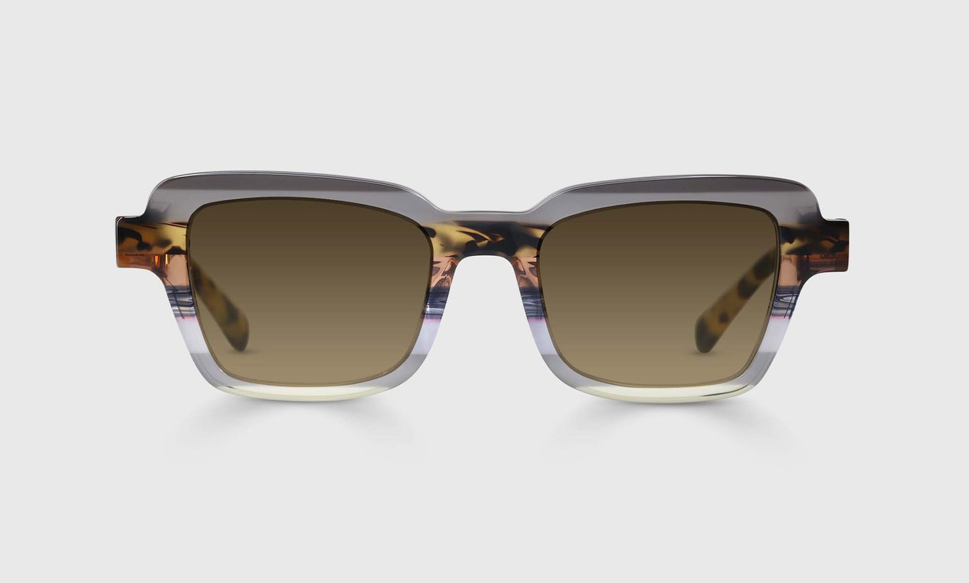 74-pb | eyebobs Large and In Charge, Wide, Square, bifocal reader sunglasses, polarized brown sunglasses