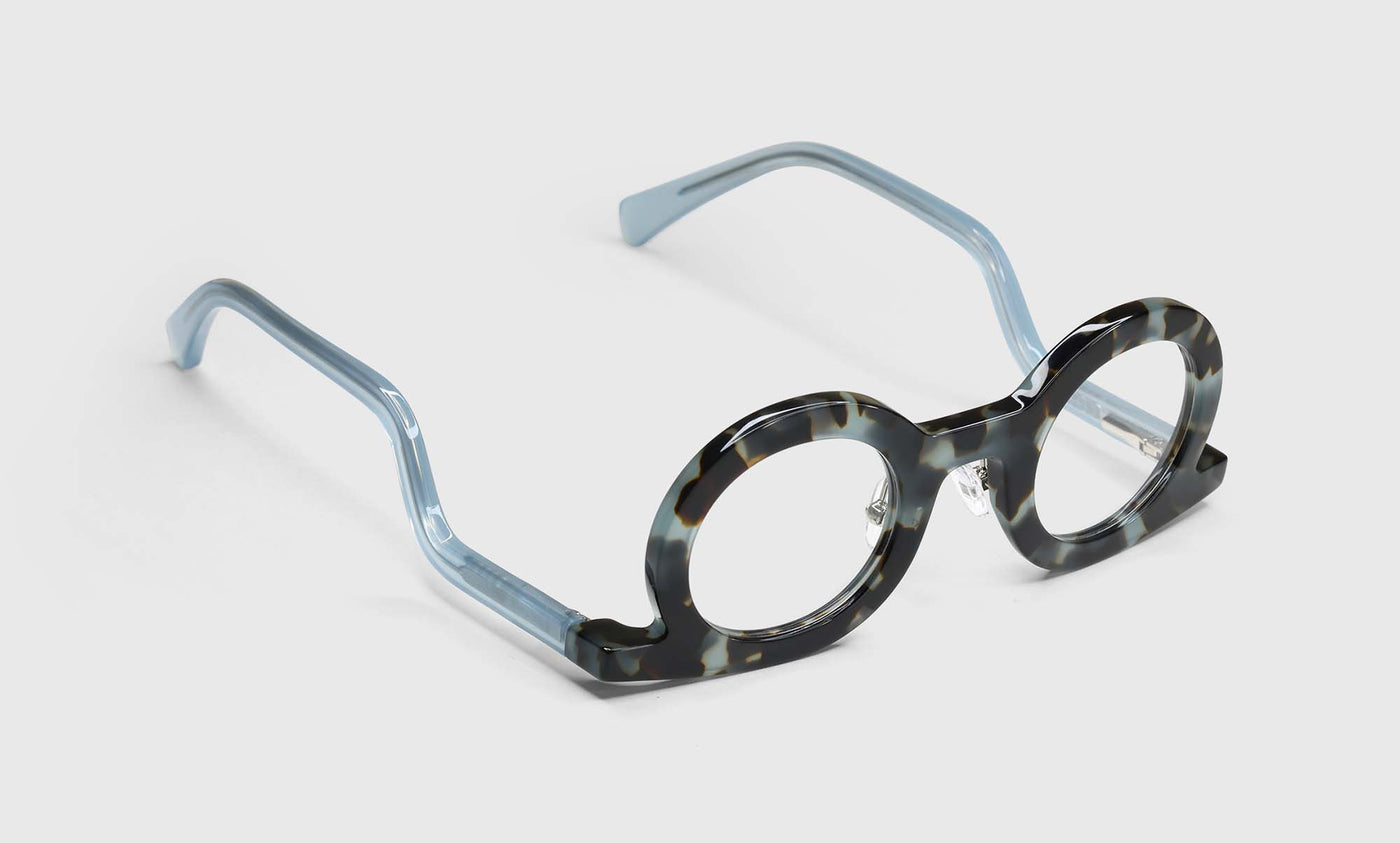 11 | eyebobs Temple Tantrum, Narrow, Round, readers, blue light, prescription glasses, angled image
