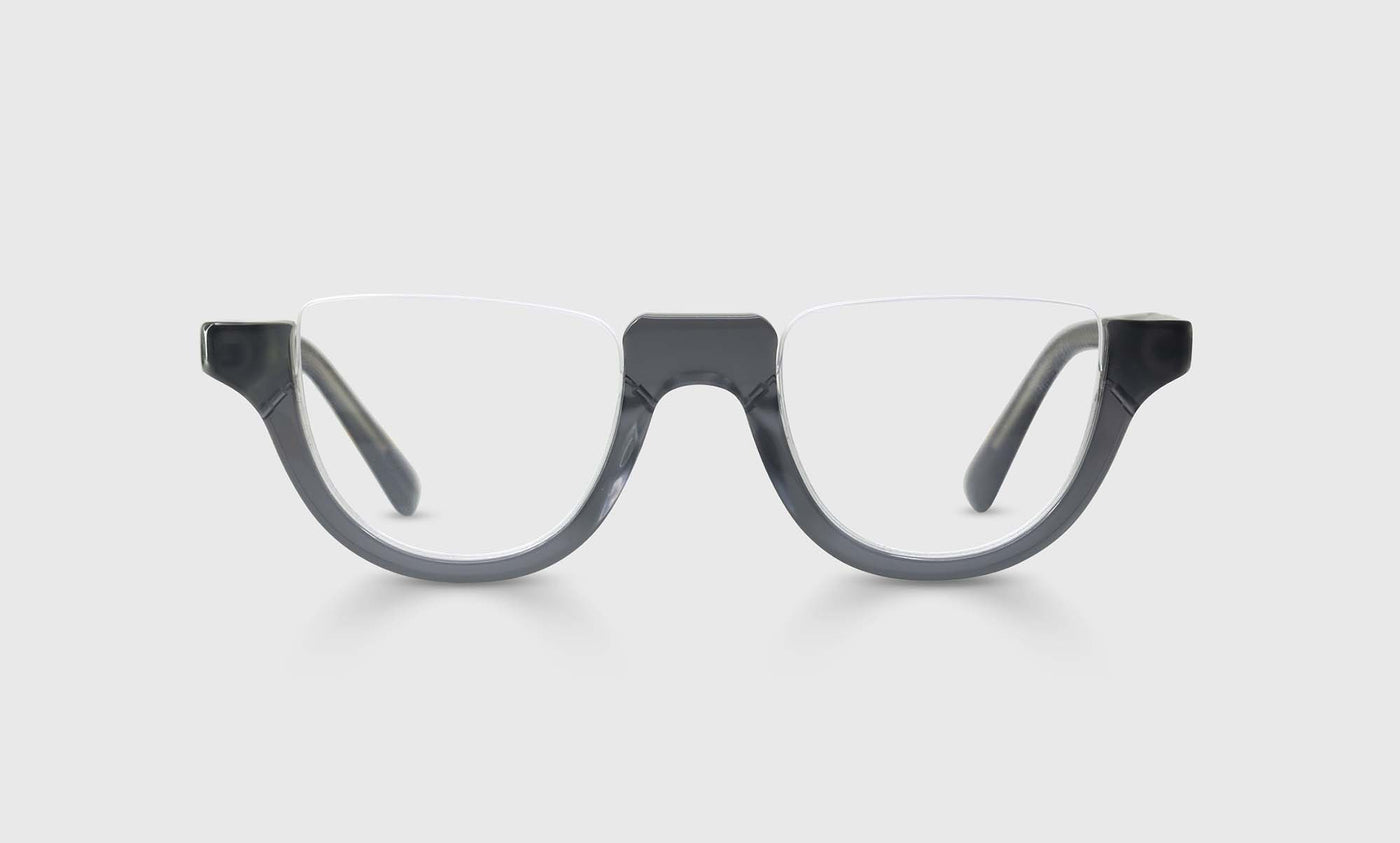 Deep Lee Color 74 - Dark Grey Crystal Front and Temples