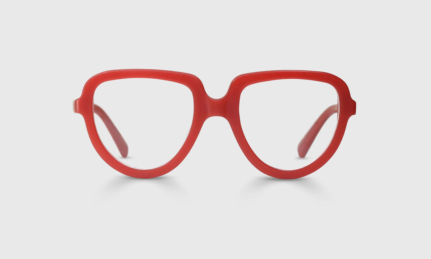 The Big Tiny Color 76 - Matte Red-Orange Front and Temples