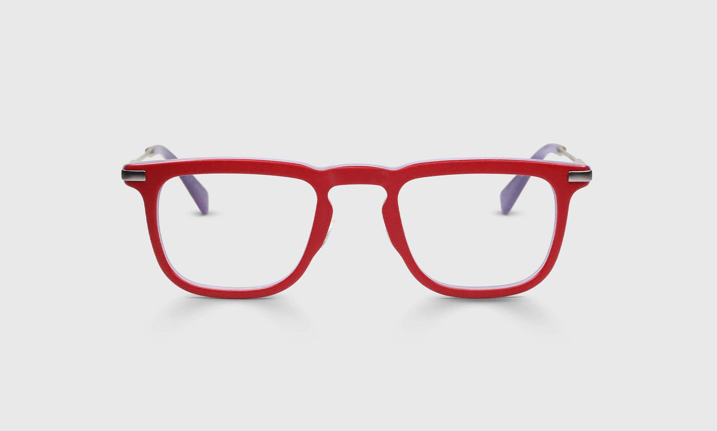 Small Fry Color 01 - Matte Red Front and Metal Temples