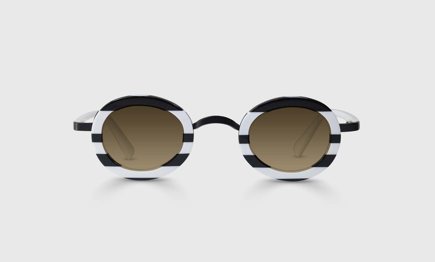 00-pb | eyebobs Pinhead, Round, Narrow, Bifocal Reader Sunglasses, Polarized Brown Sunglasses