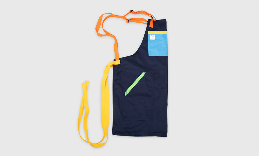 Navy with Sky Blue Pocket