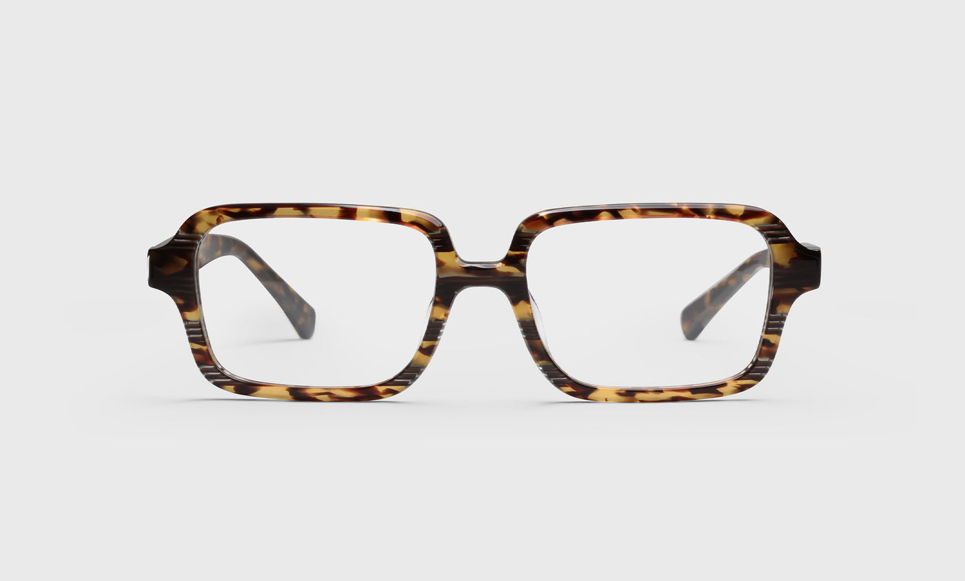 Over Zealous Color 19 - Tortoise Stripe Front with Tortoise Temples