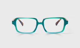Over Zealous Color 59 - Aqua Front with Aqua Tortoise Temples