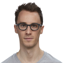 Biff Narrow Color 20 - Crystal Front with Demi Tortoise Temples