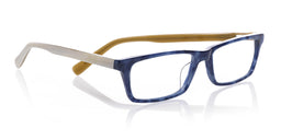 Number Cruncher Color 10 - Blue Denim Front with White Horn and Khaki Temples